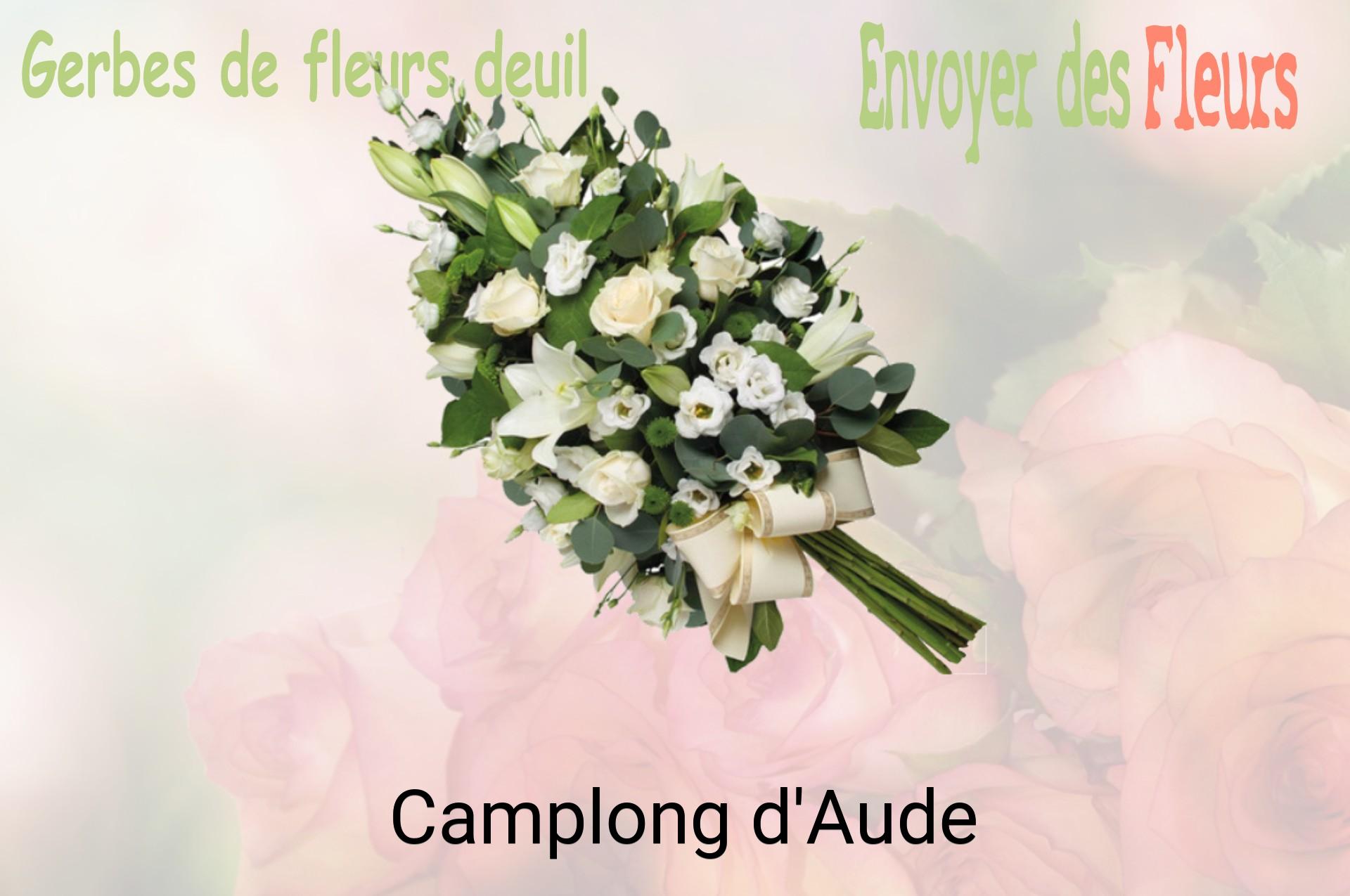 Gerbe de fleurs de deuil livrée à Camplong-d'Aude